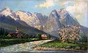 Albert Blaetter Wettersteingebirge oil